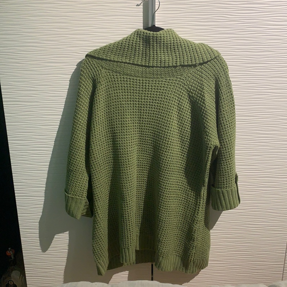 Green Cowl Neck Sweater